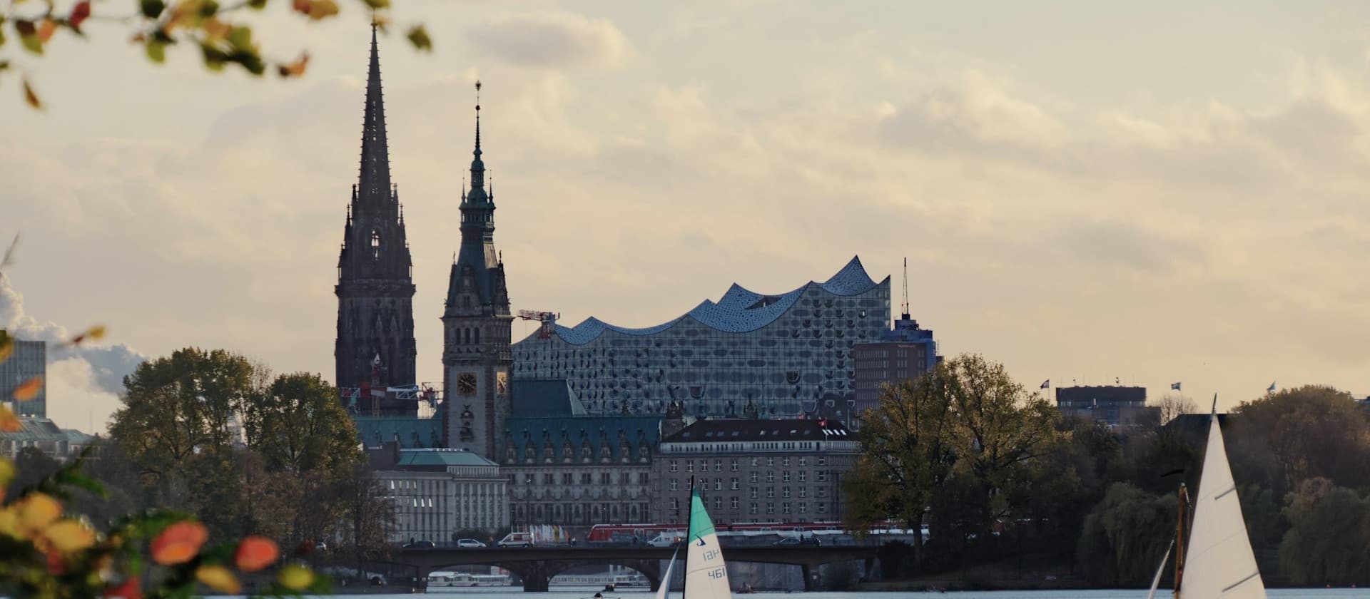 Ein Blick auf Hamburg.