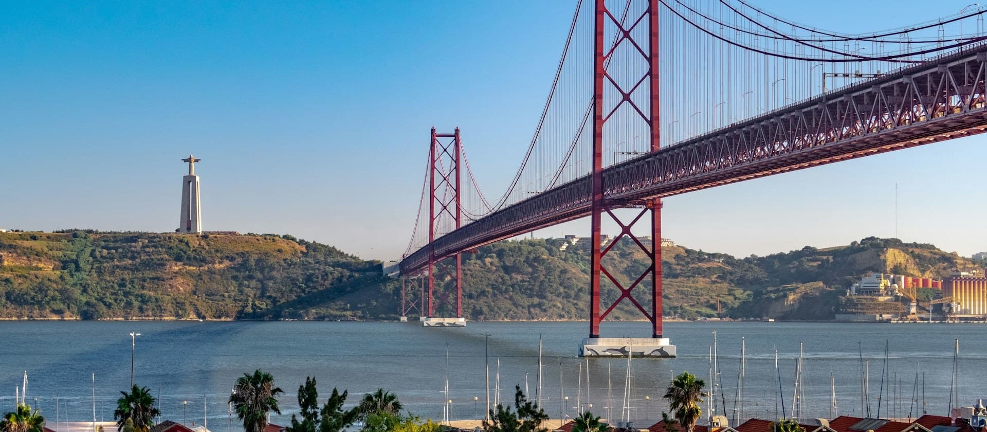 Uma vista de Lisboa.